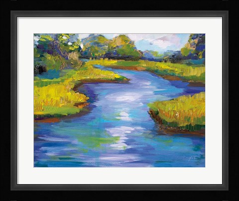 Framed Barn Island Print