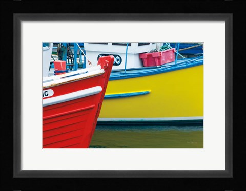 Framed Orkney Fishing Boats Print