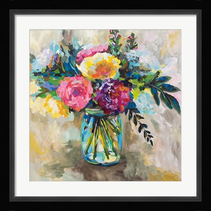 Framed Masons Bouquet Print