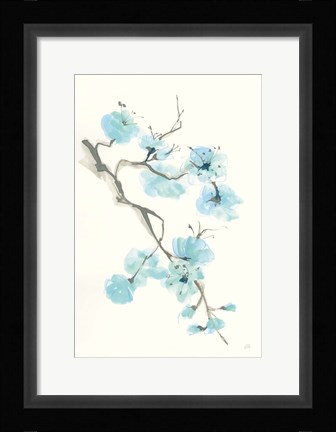 Framed Tinted Branch I Print