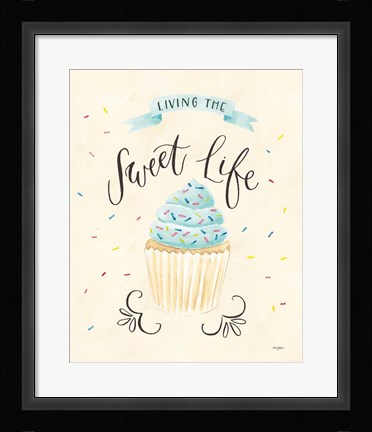 Framed Sweet Life IV Light Print