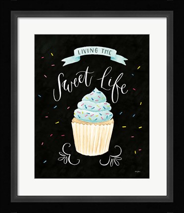 Framed Sweet Life IV Dark Print