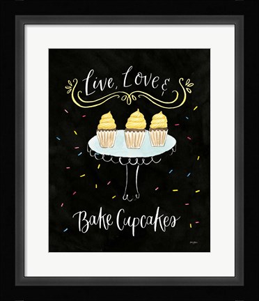 Framed Sweet Life II Dark Print