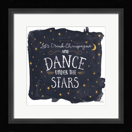 Framed Celestial Love III Sq Print