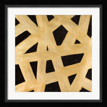 Framed Gold Lines Print