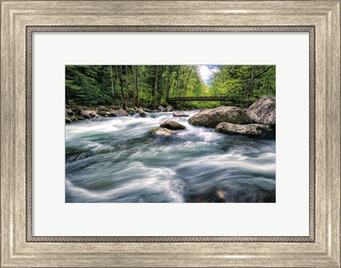 Framed Rocky River Stream Print