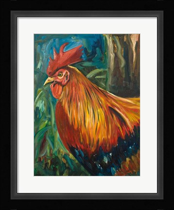 Framed Rooster Print