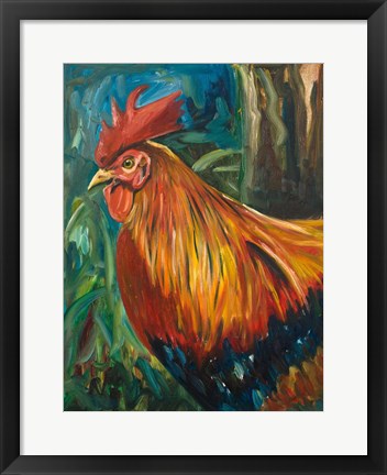 Framed Rooster Print