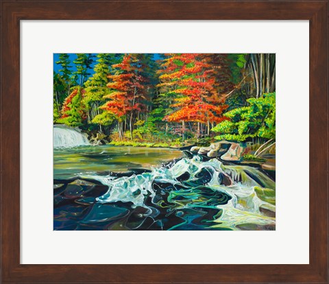 Framed Running River I Print