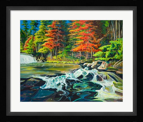 Framed Running River I Print