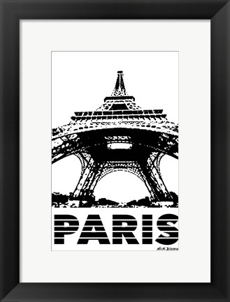 Framed Modern Paris I Print