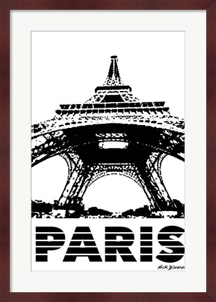 Framed Modern Paris I Print