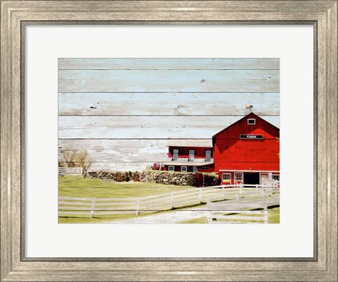 Framed Farm Fence Print