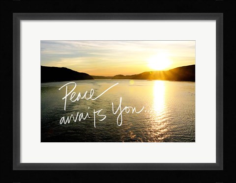 Framed Peace Awaits Print