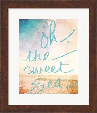 Framed Oh the Sweet Sea Print