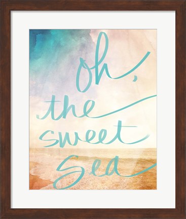 Framed Oh the Sweet Sea Print