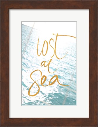 Framed Lost at Sea Print