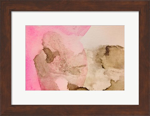 Framed Pink Watercolor Print