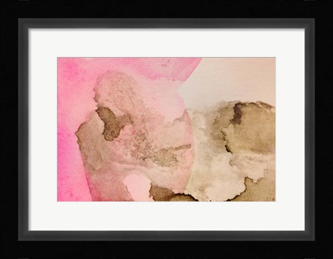 Framed Pink Watercolor Print