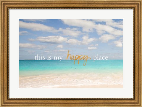 Framed Beach Inspiration I Print