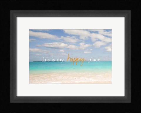 Framed Beach Inspiration I Print