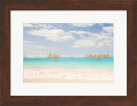 Framed Beach Inspiration II Print