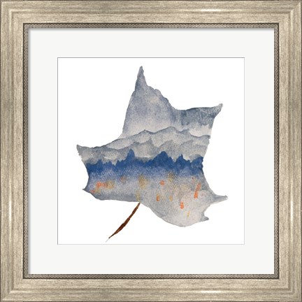 Framed Mountains in the Leaf Print