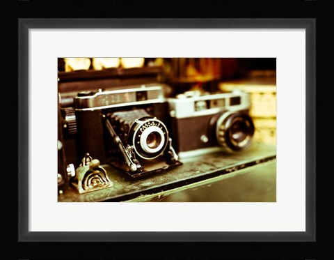 Framed Vintage Cameras Print