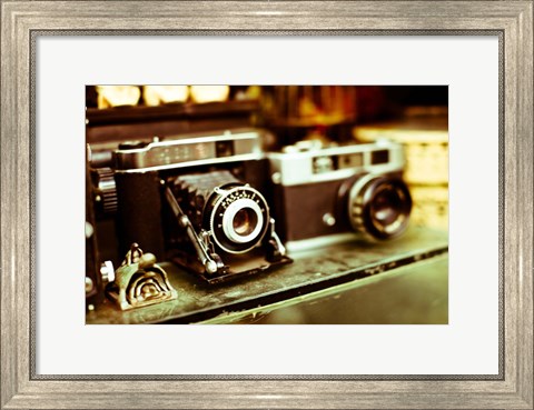 Framed Vintage Cameras Print