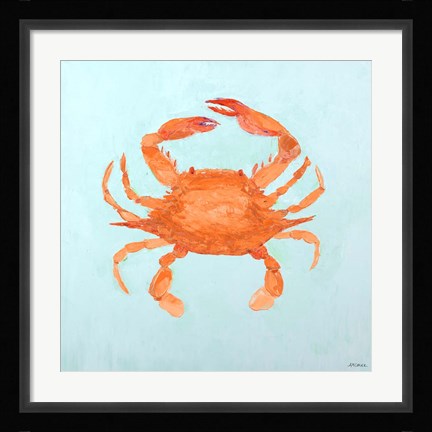 Framed Orange Claw Buddies II Print