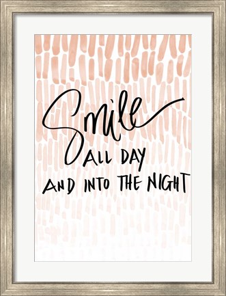 Framed Smile Into the Night Print