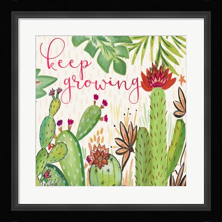 Framed Keep Growing Print