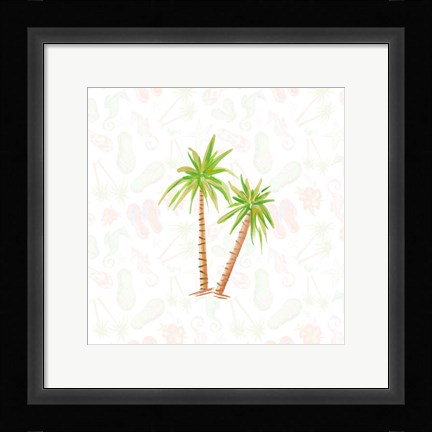 Framed Summer Sandals I Print