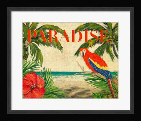 Framed Tropical Paradise Print