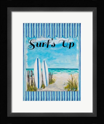 Framed Surf's Up Print