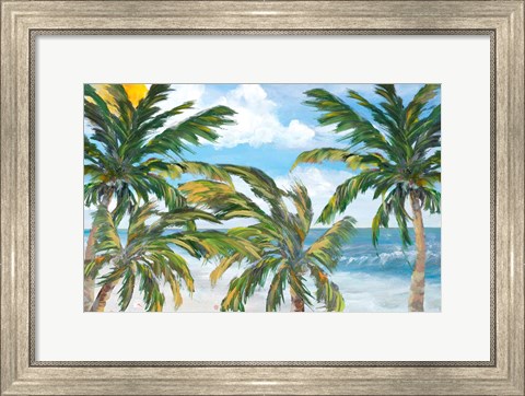 Framed Tropical Trees Paradise Print