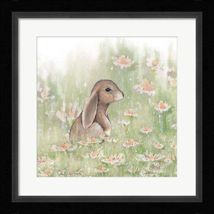 Framed Meadow Visitor III Print