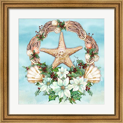 Framed Holiday By the Sea II Print