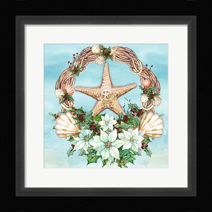 Framed Holiday By the Sea II Print