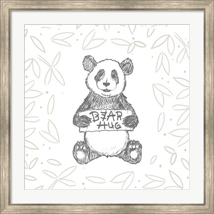 Framed Animal Hugs II Print