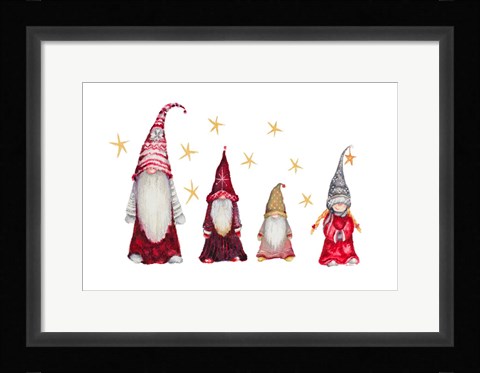 Framed Gnome Family Print