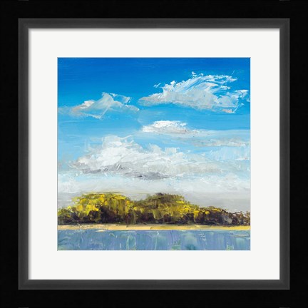 Framed Approaching Shore Print