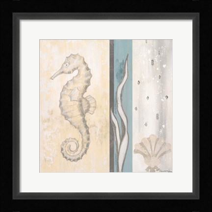 Framed Calming Sea II Print