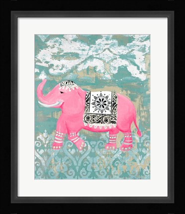 Framed Pink Bazaar I Print