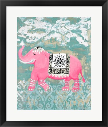 Framed Pink Bazaar I Print