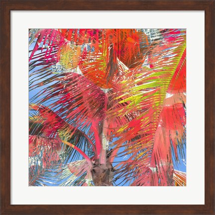 Framed Bright Palms Print