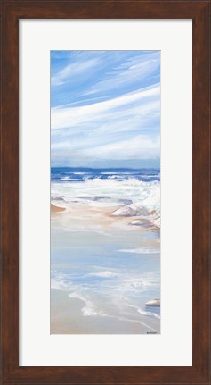 Framed Beach Panel I Print