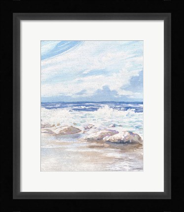 Framed Crashing Waves Print