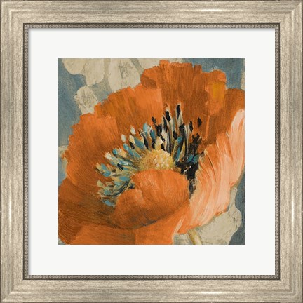 Framed Orange Poppy Print