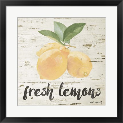 Framed Fresh Lemons Print